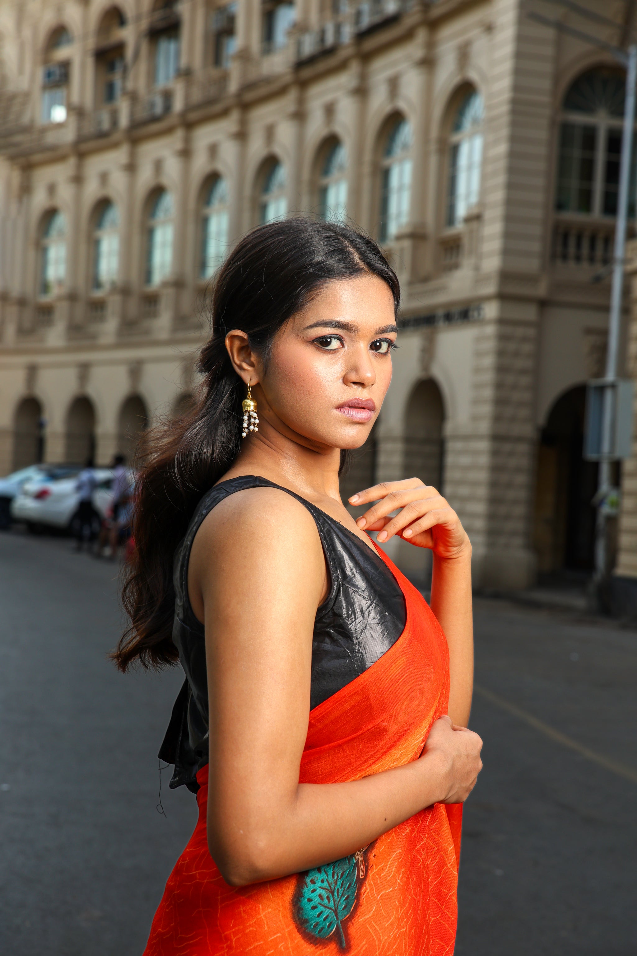 Clustered Pearl Dangle Jhumki Earrings