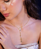 MC Paris Labradorite Moon Drop Necklace