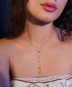 MC Paris Labradorite Moon Drop Necklace