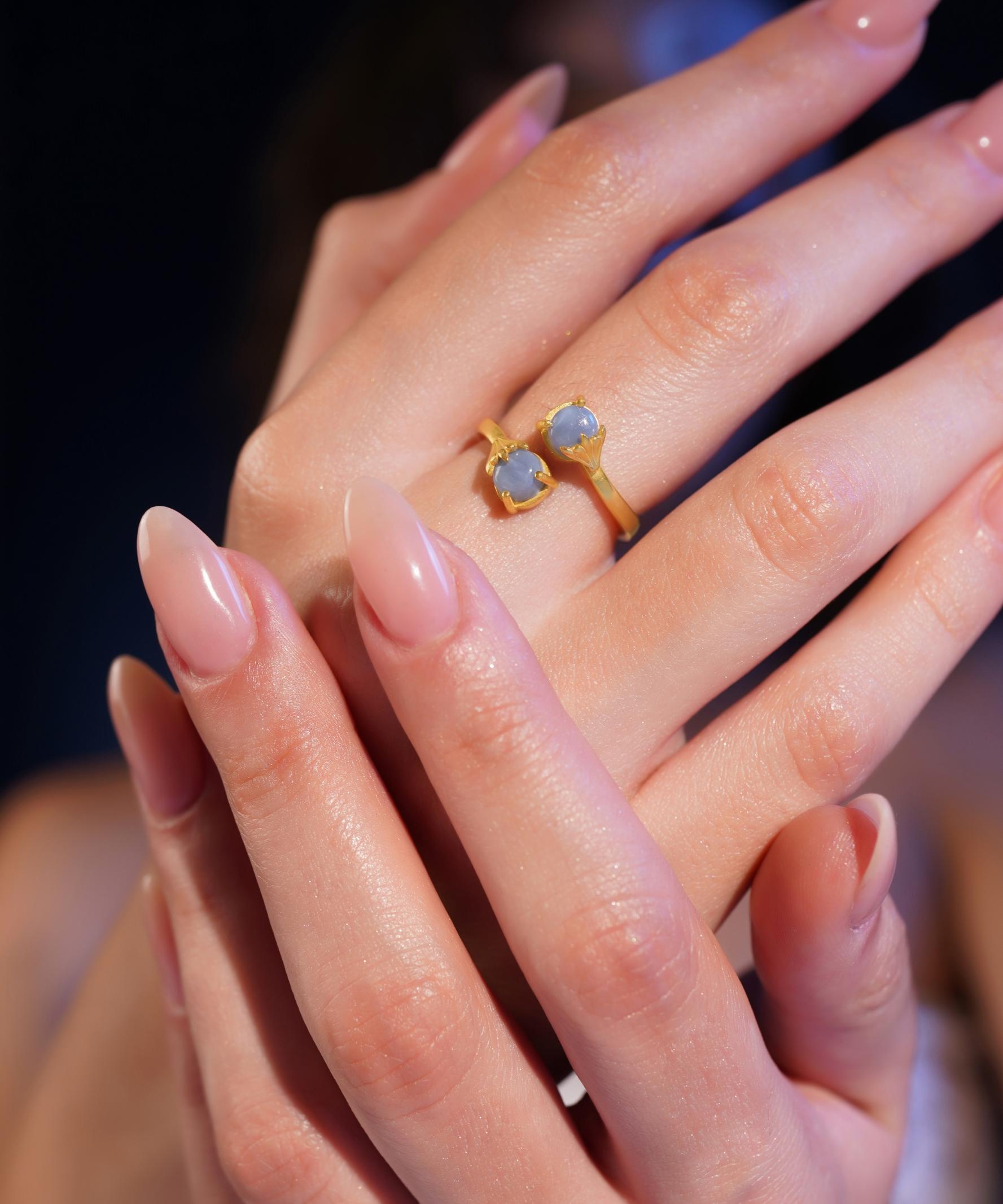 MC Paris dual Turquoise Stone Ring