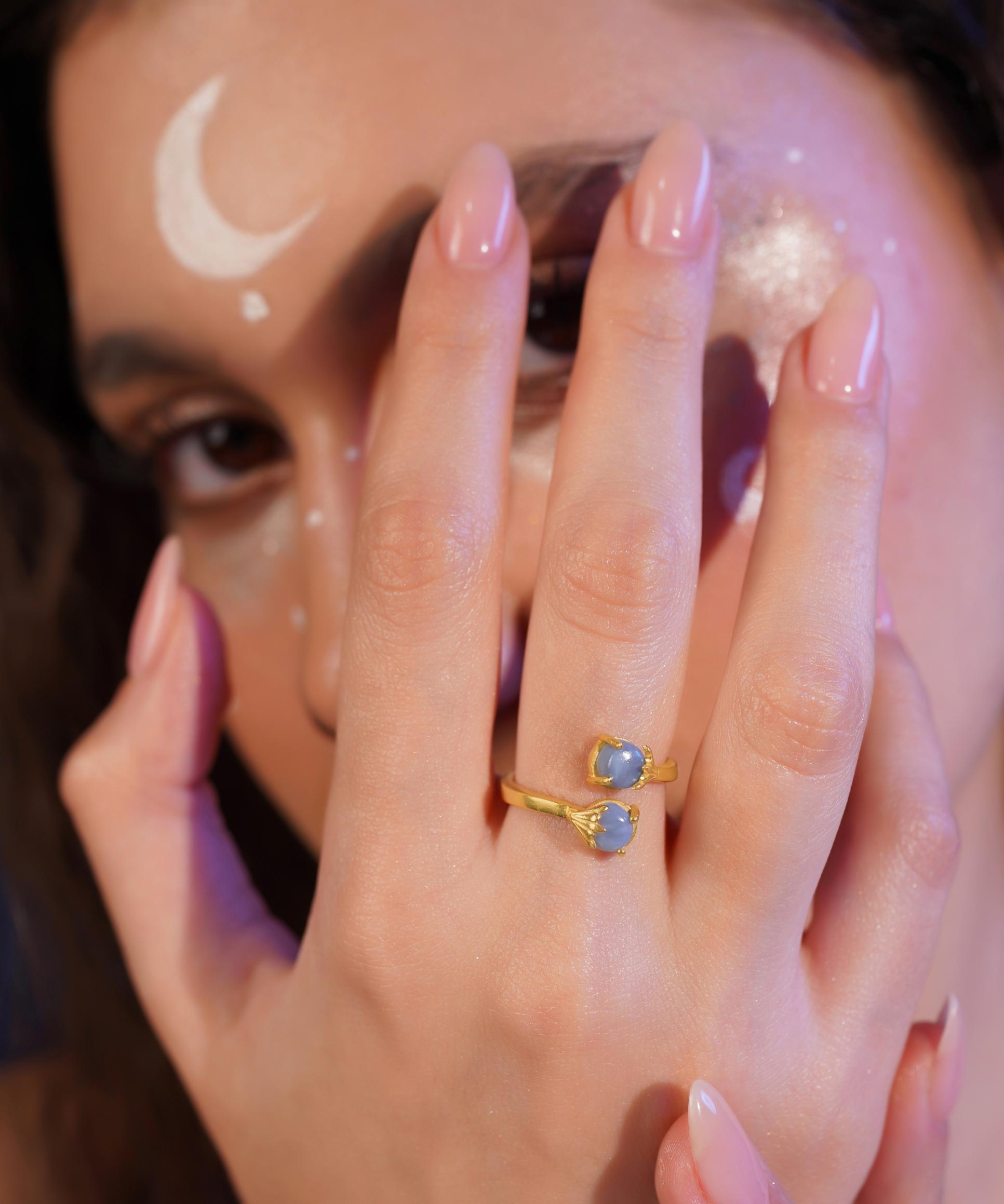 MC Paris dual Turquoise Stone Ring