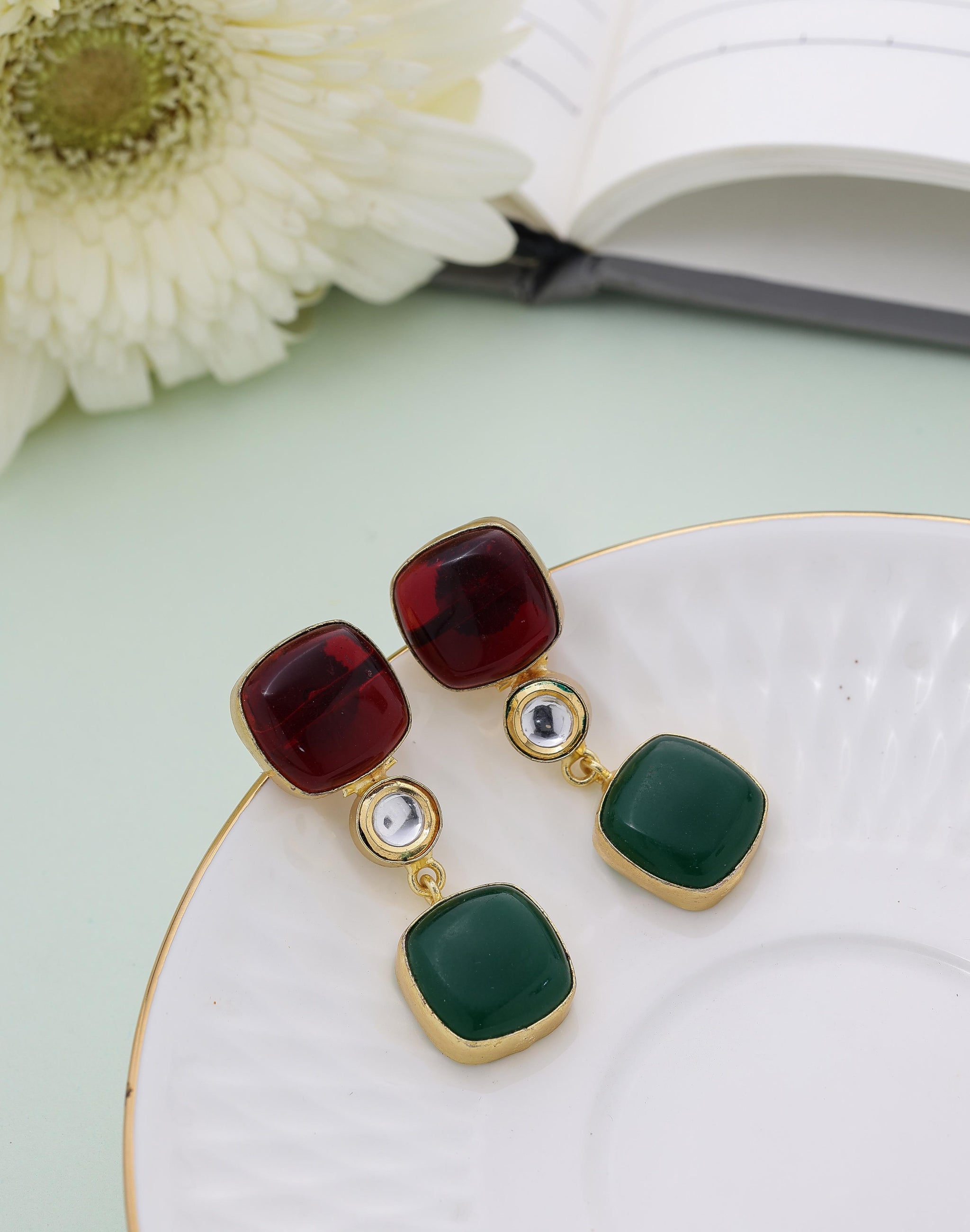 Crystal Cascade Necklace Set