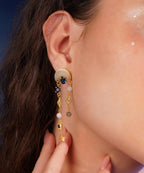 MC Paris Labradorite Celestial drop Earrings