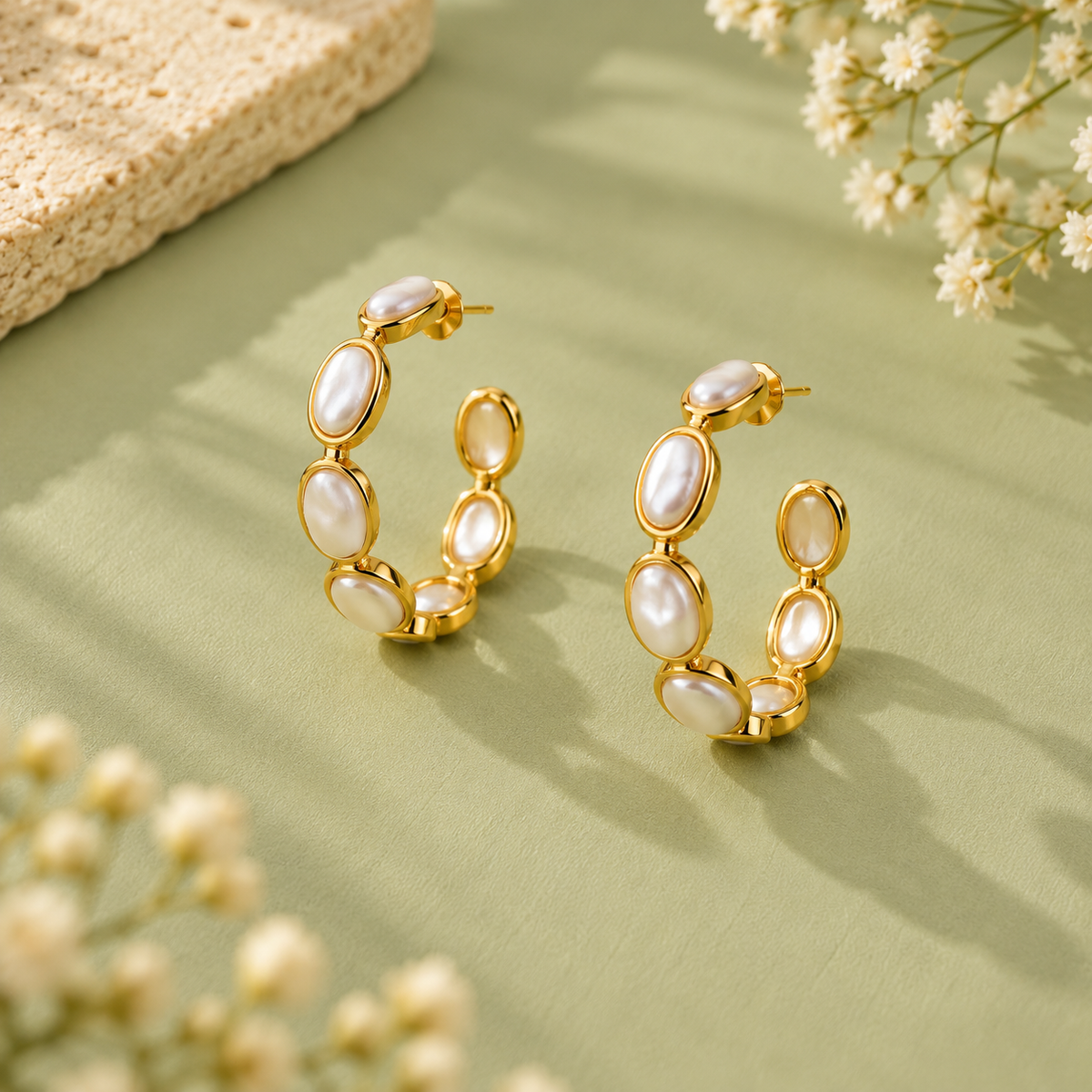 MC Paris Baroque Pearl Drop Earrings