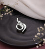 Silver plated Om Brooch for Men
