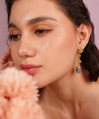 MC Paris Turqoise Botanical Earrings