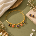 Earthborn Elegance Multicolor Choker Necklace