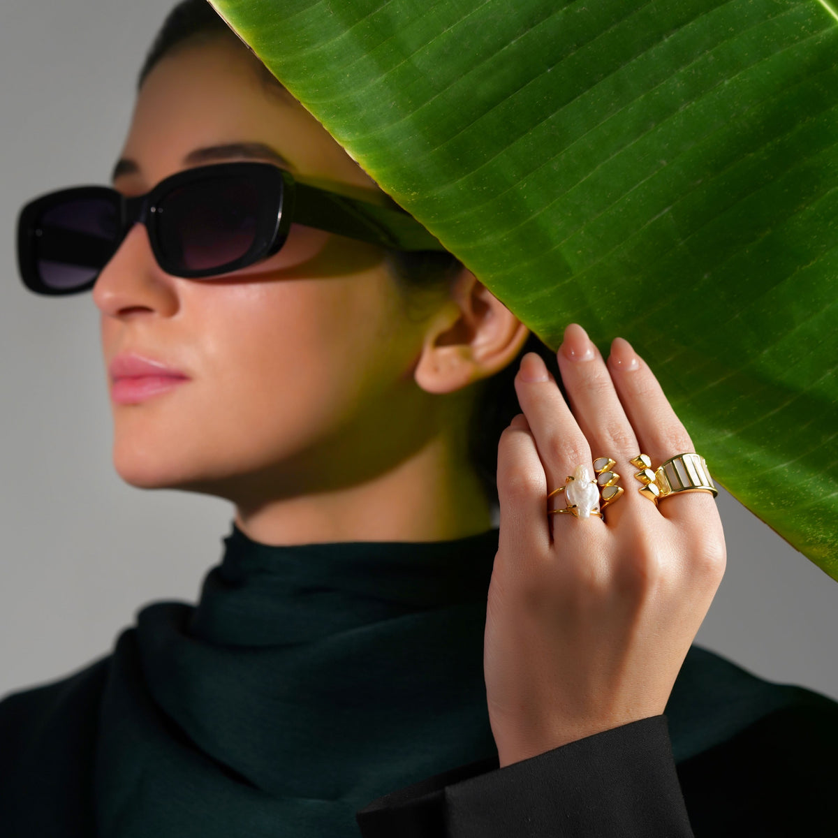 Baroque Pearl Cocktail Ring