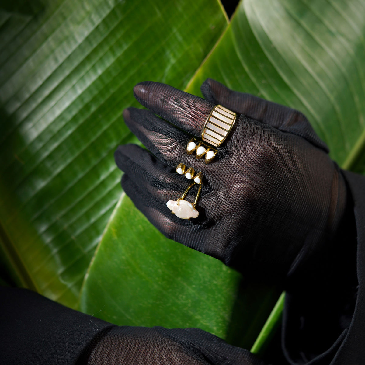 Baroque Pearl Cocktail Ring