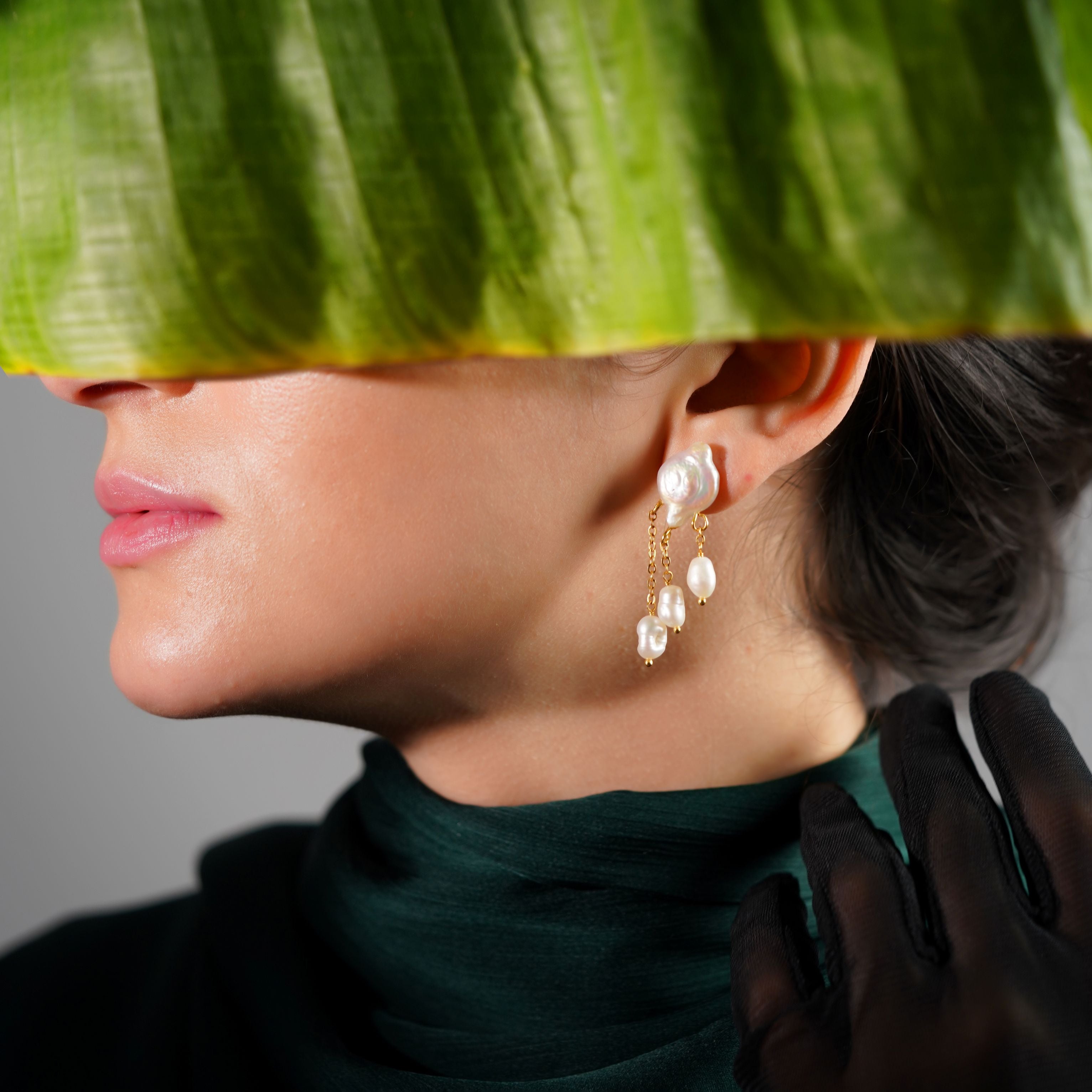 Baroque Pearl Statement Earrings