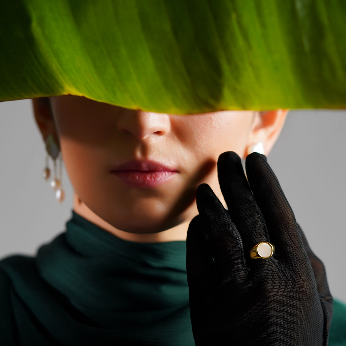 Baroque Pearl Solitaire Ring