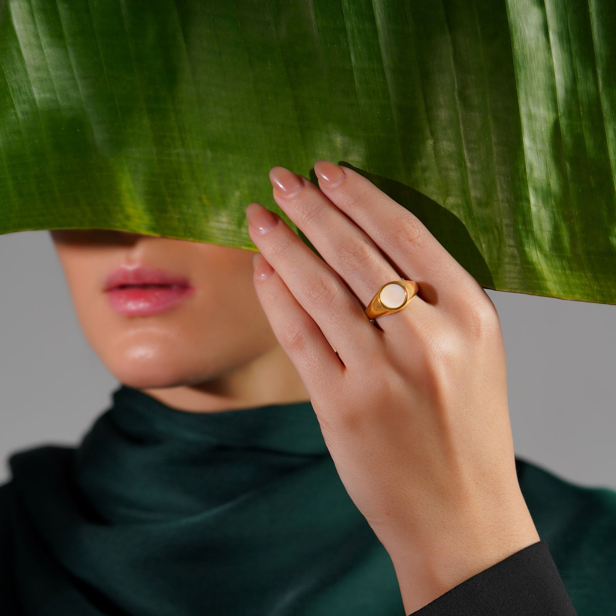 Baroque Pearl Solitaire Ring