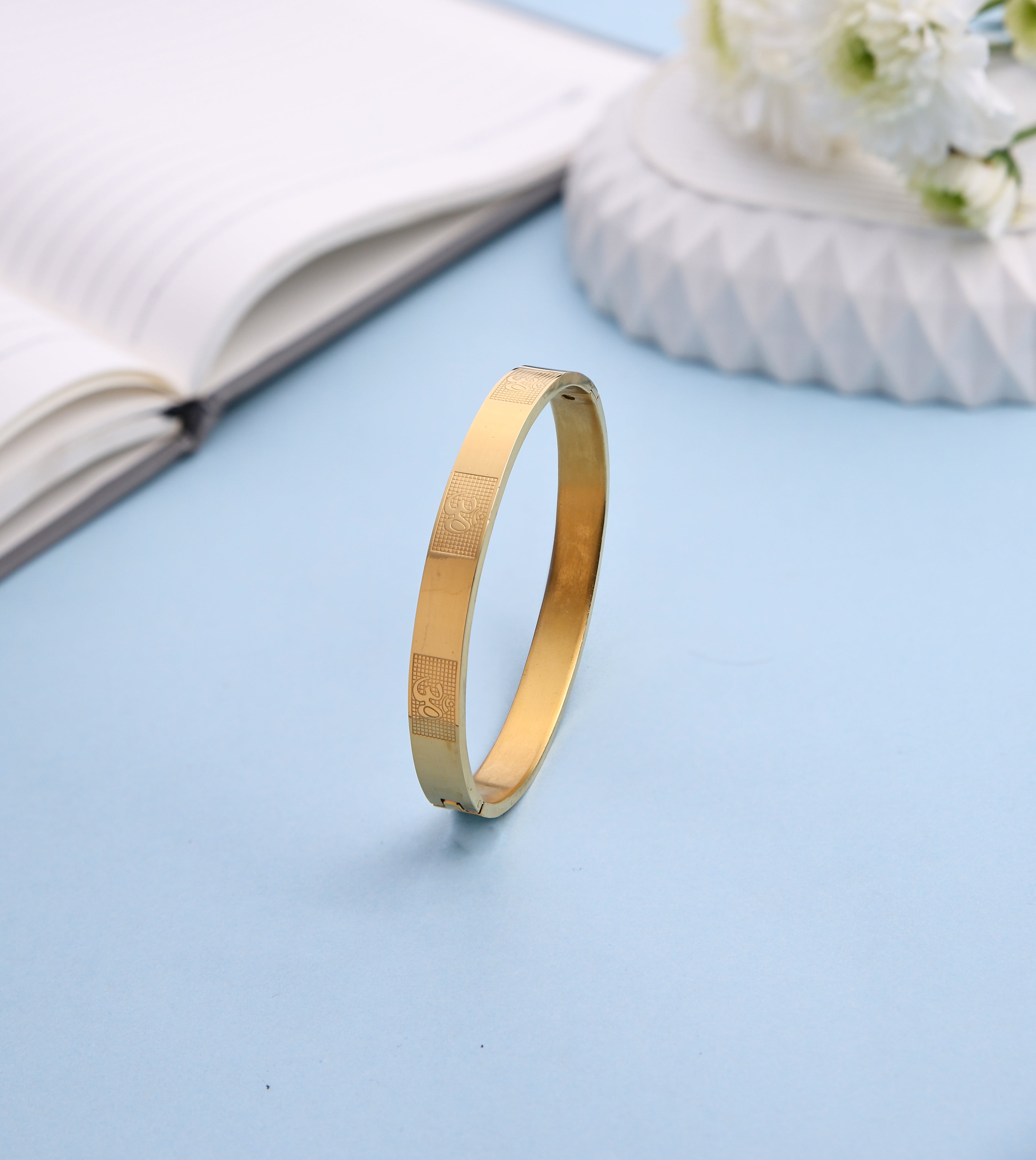 Brass Om Band Bracelet