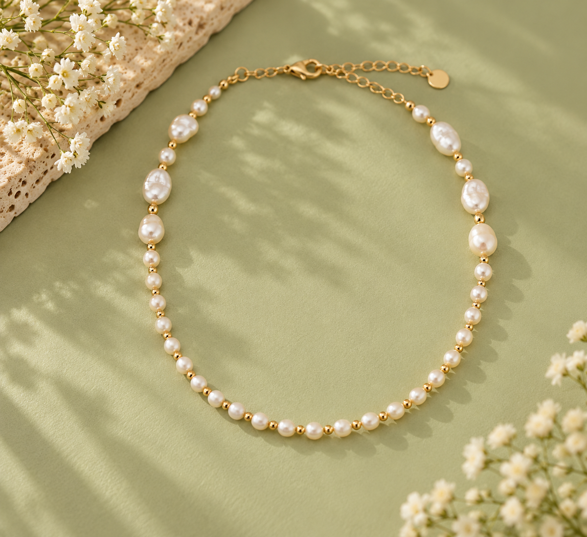 MC Paris Baroque Pearl Multi-Strand Necklace
