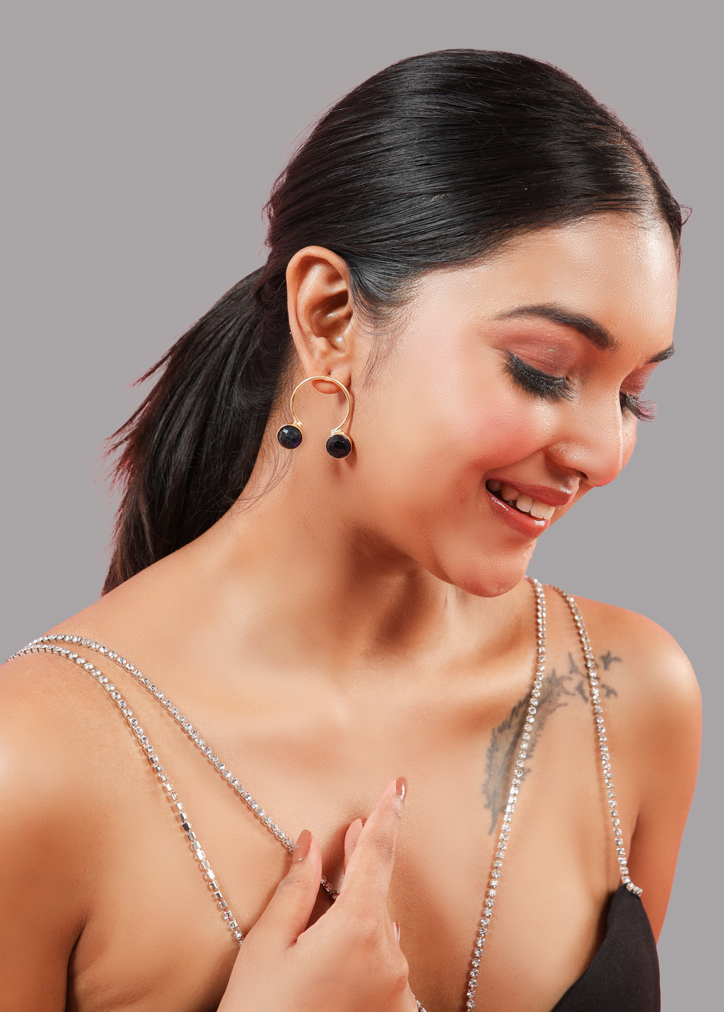 Dual Monalisa Ohm Earrings