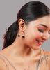 Dual Monalisa Ohm Earrings-Black
