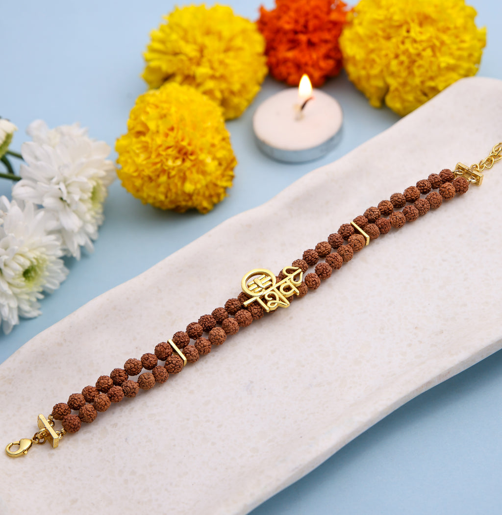 3 Layer Shivay Rudraksha Bracelet