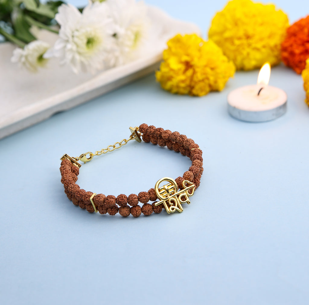 3 Layer Shivay Rudraksha Bracelet