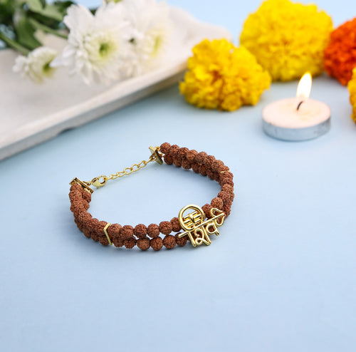 3 Layer Shivay Rudraksha Bracelet