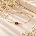 Dark Amethyst Sleek Bracelet