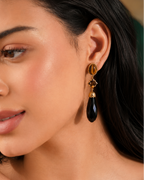 MC Paris Black Onyx Drop Earrings