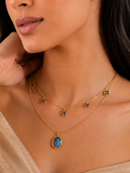 MC Paris Labradorite Double Layer Necklace