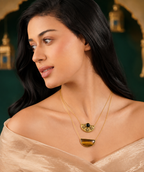 MC Paris Tiger EyeDouble layer Necklace