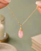 MC Paris Pink Opal Botanical Pendant