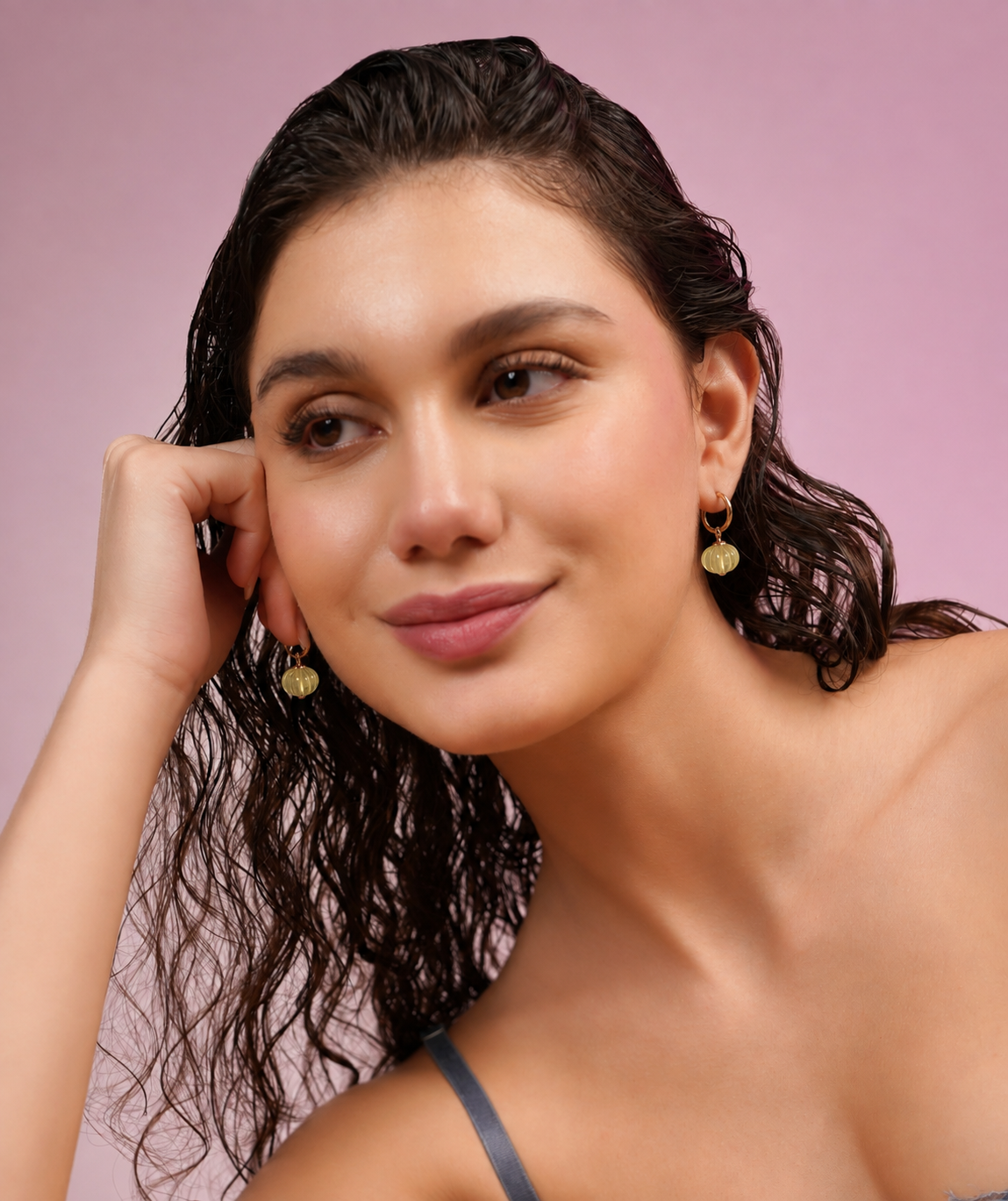 MC Paris Lemon Quartz Parisian Earrings