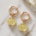 MC Paris Lemon Quartz Parisian Earrings