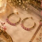 MC Paris Tourmaline Parisian Earrings- Pink