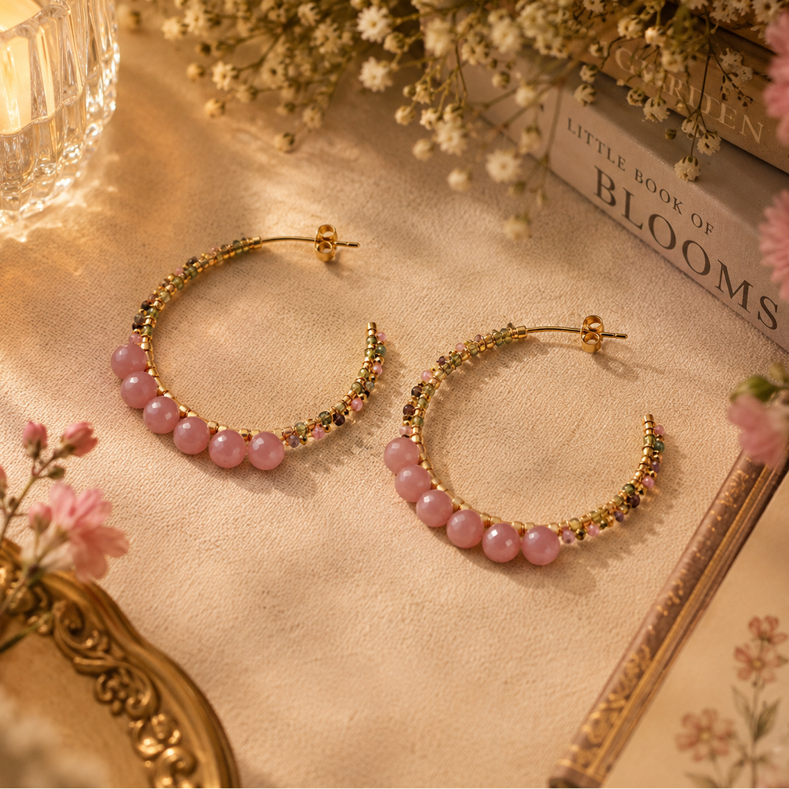 MC Paris Tourmaline Parisian Earrings- Pink