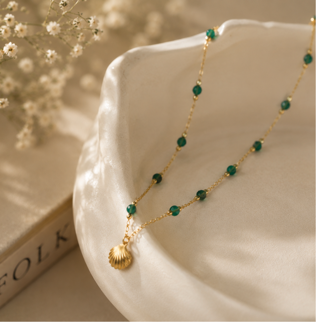 MC Paris Green Onyx Beads Parisian Pendant