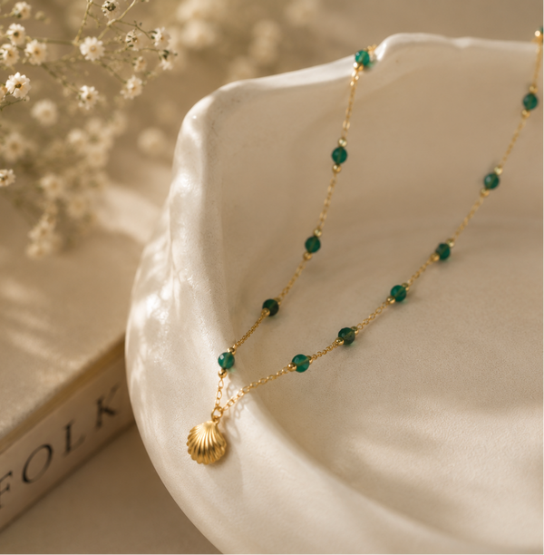 MC Paris Green Onyx Beads Parisian Pendant