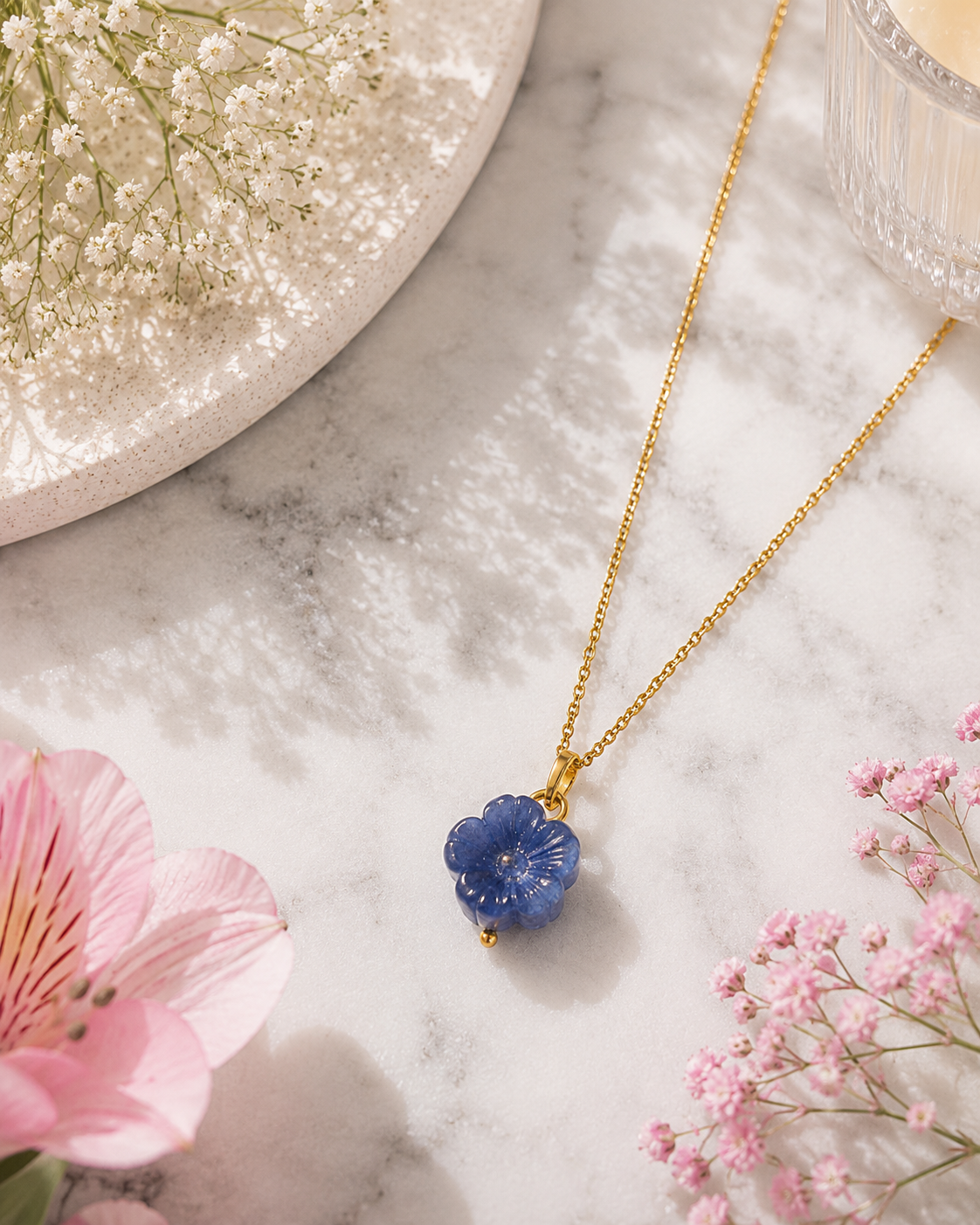MC Paris July Larkspur Birthstone Pendant