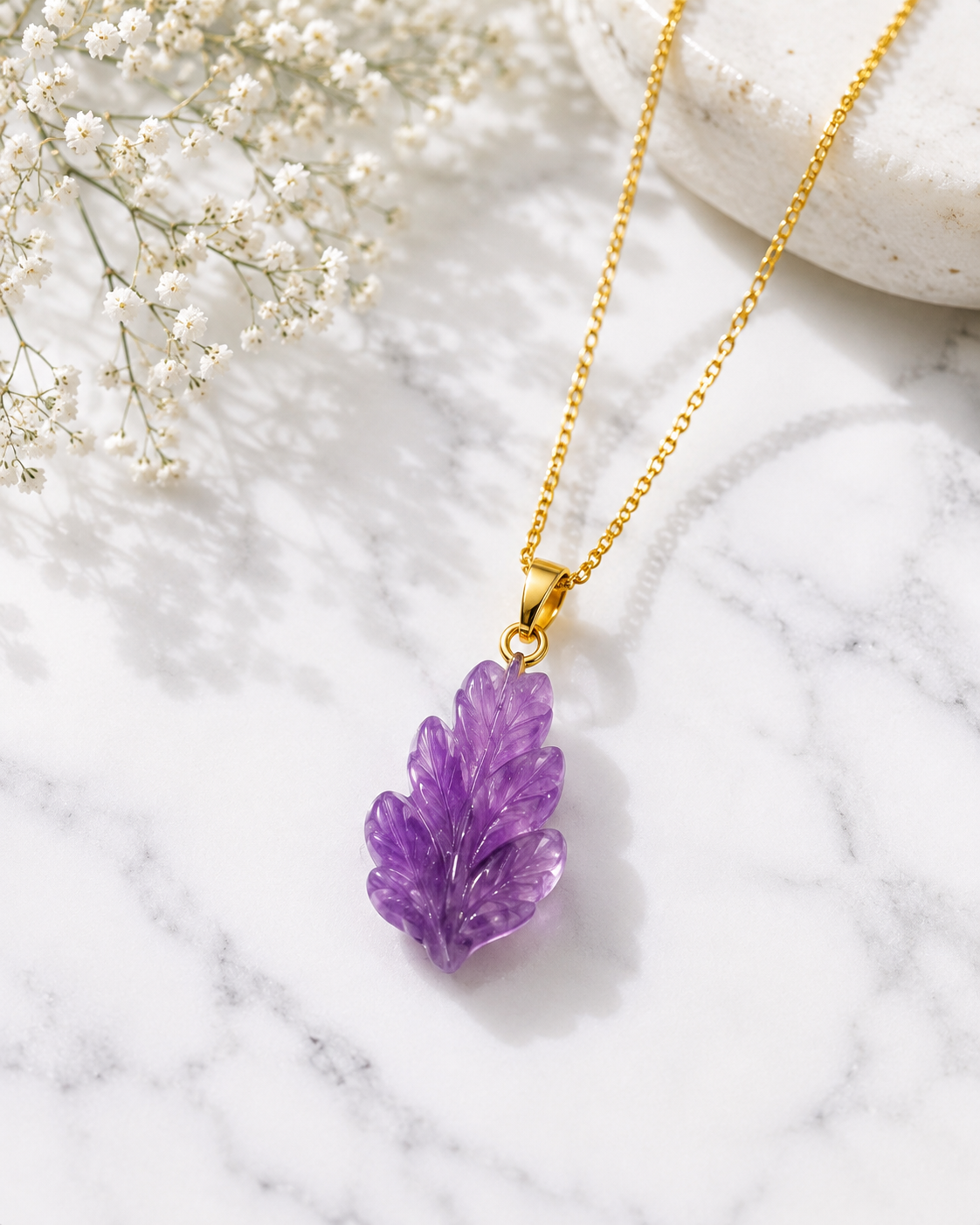 MC Paris August Gladiolus Birthstone Pendant