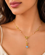 MC Paris Amazonite Botanical Necklace