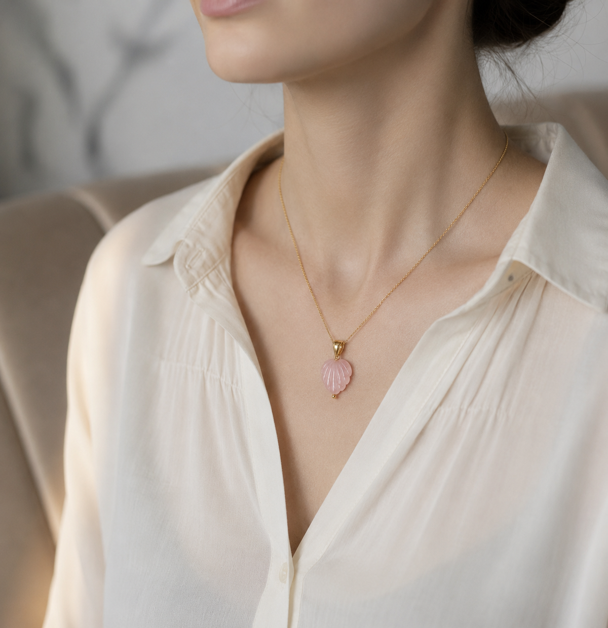 MC Paris Rose Quartz Parisian Pendant