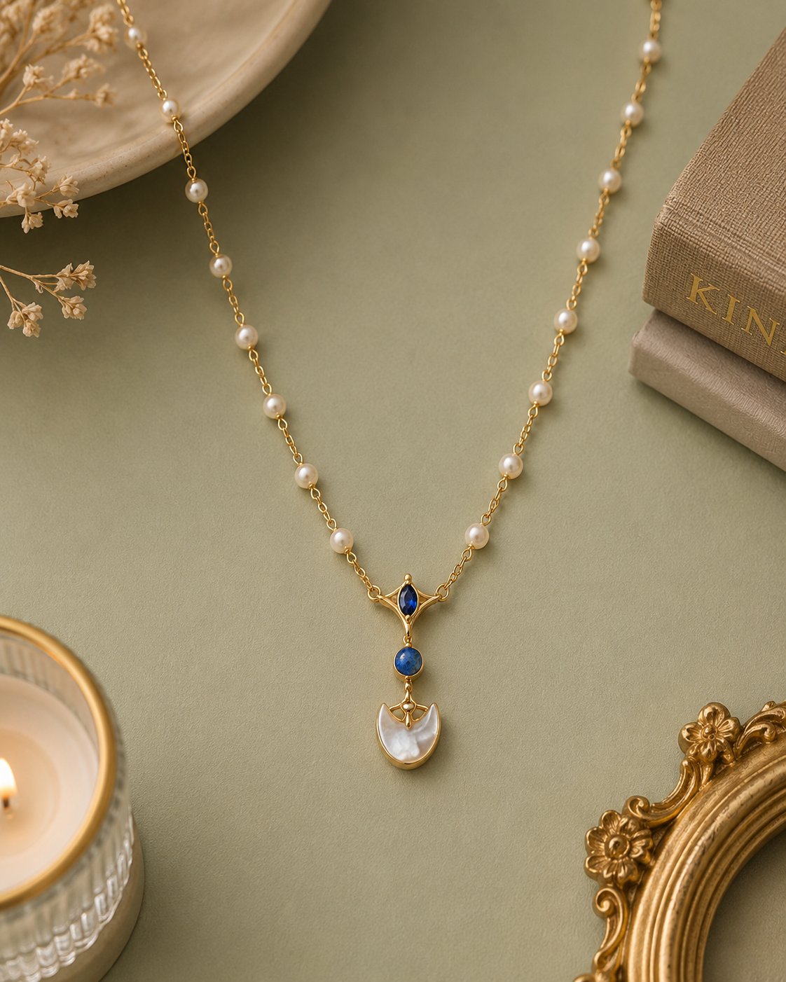 MC Paris Labradorite- Moonstone Necklace