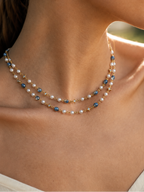 MC Paris Labradorite Douple layer Necklace