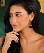 MC Paris Tiger Eye Abstract Earrings