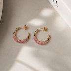 MC Paris Tourmaline Parisian Earrings- Pink