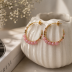 MC Paris Tourmaline Parisian Earrings- Pink
