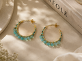 MC Paris Tourmaline Parisian Earrings- Blue