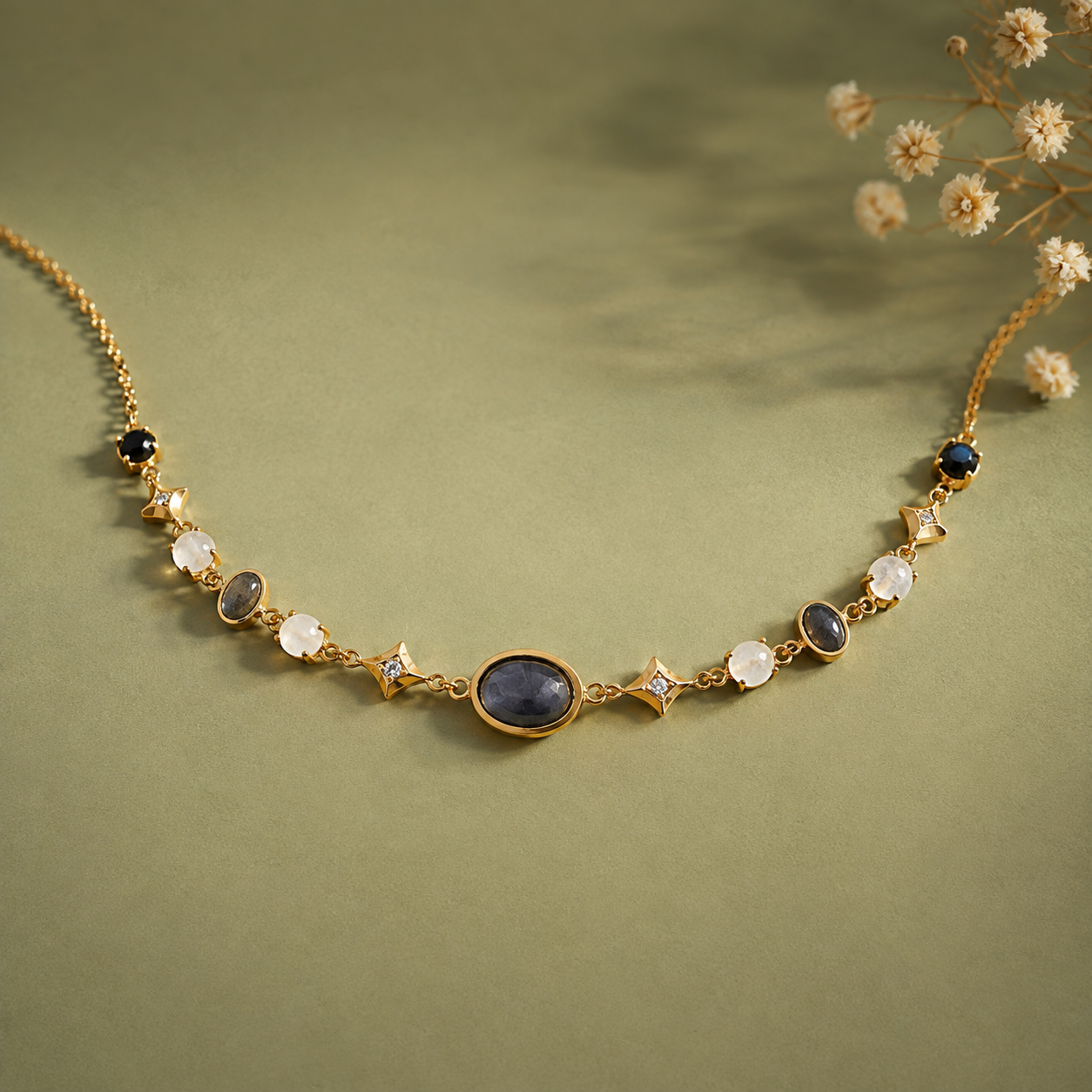 MC Paris Labradorite Celestial Necklace