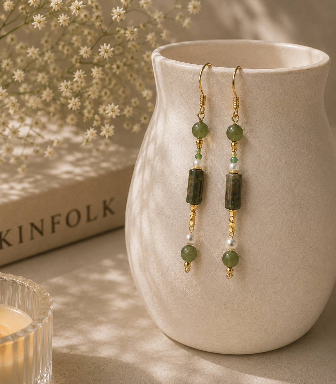 MC Paris Tourmaline Beads Earrings
