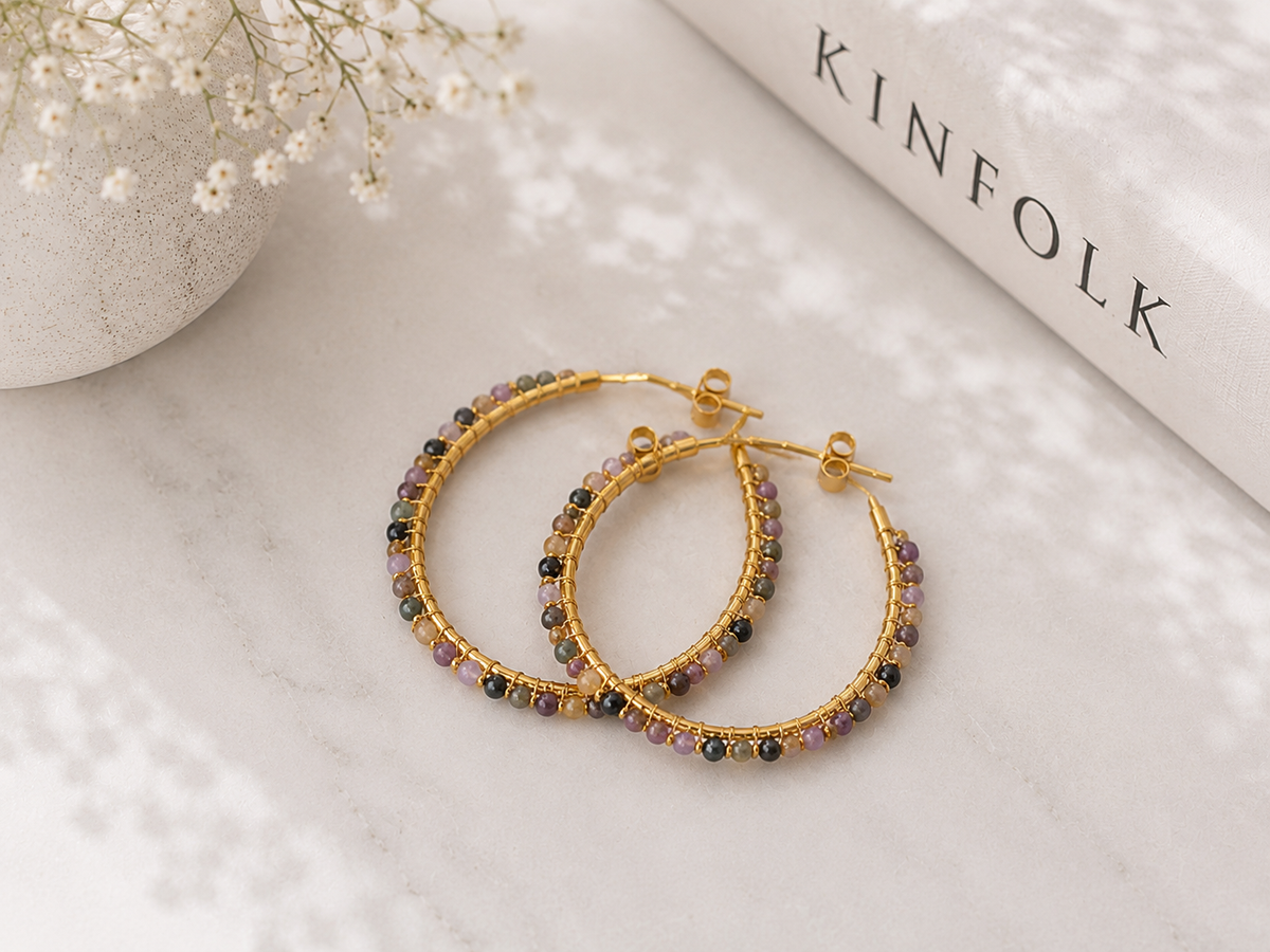 MC Paris Tourmaline Parisian Earrings- Pink