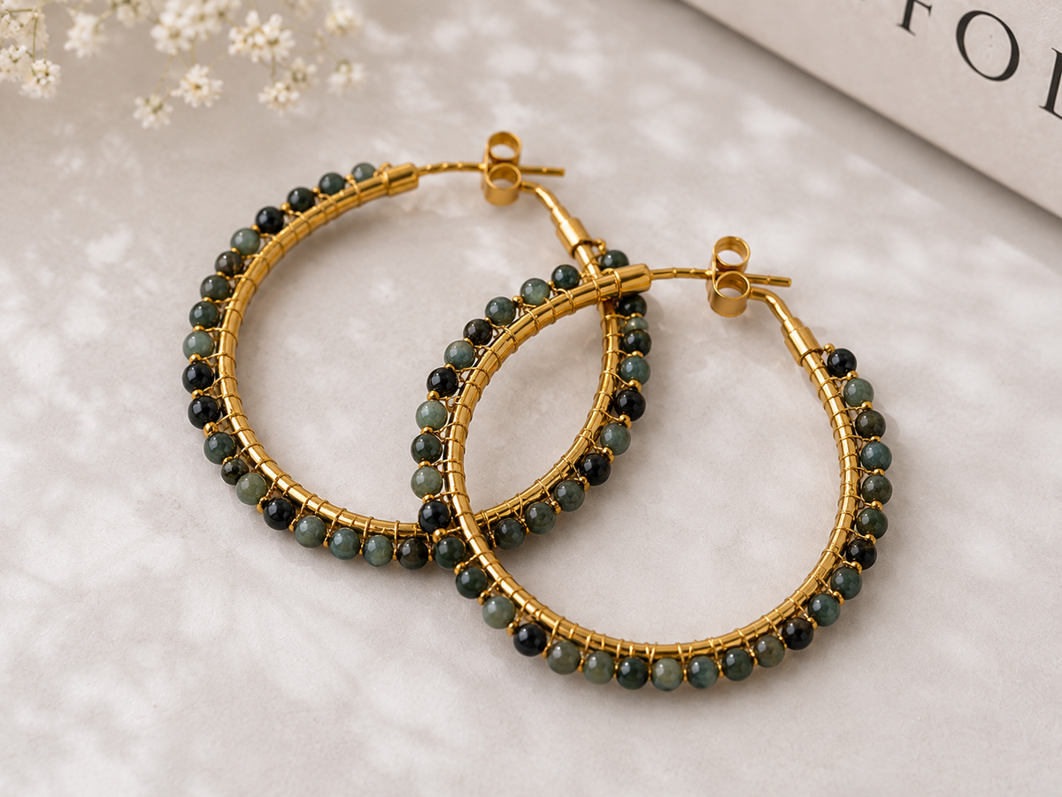 MC Paris Tourmaline Parisian Earrings- Blue