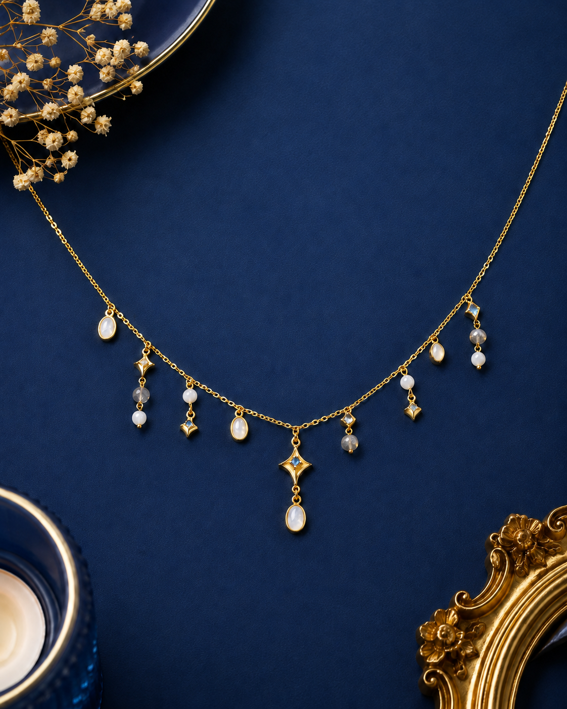 MC Paris Labradorite Celestial chimes Necklace