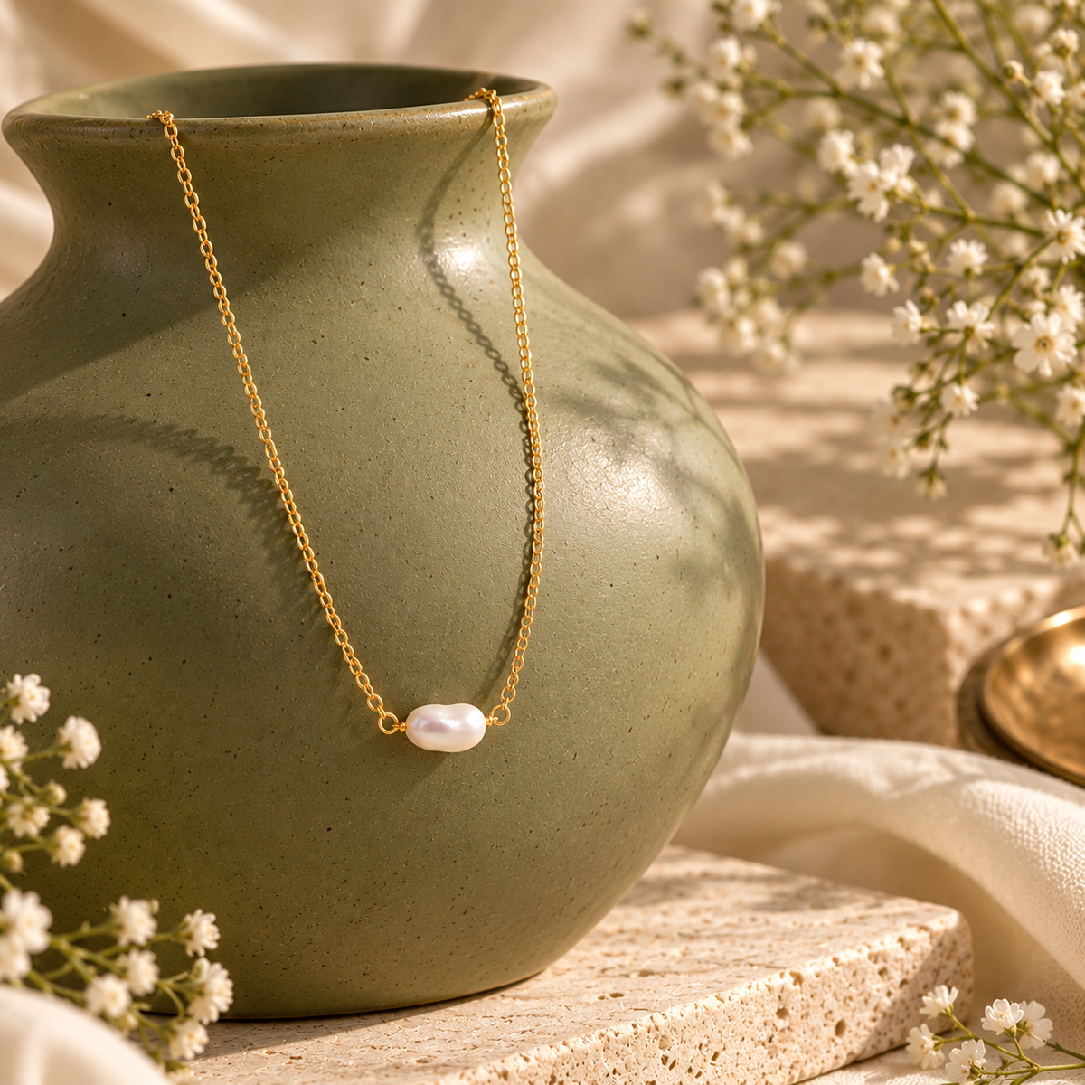 MC Paris Baroque Pearl Layered Necklace